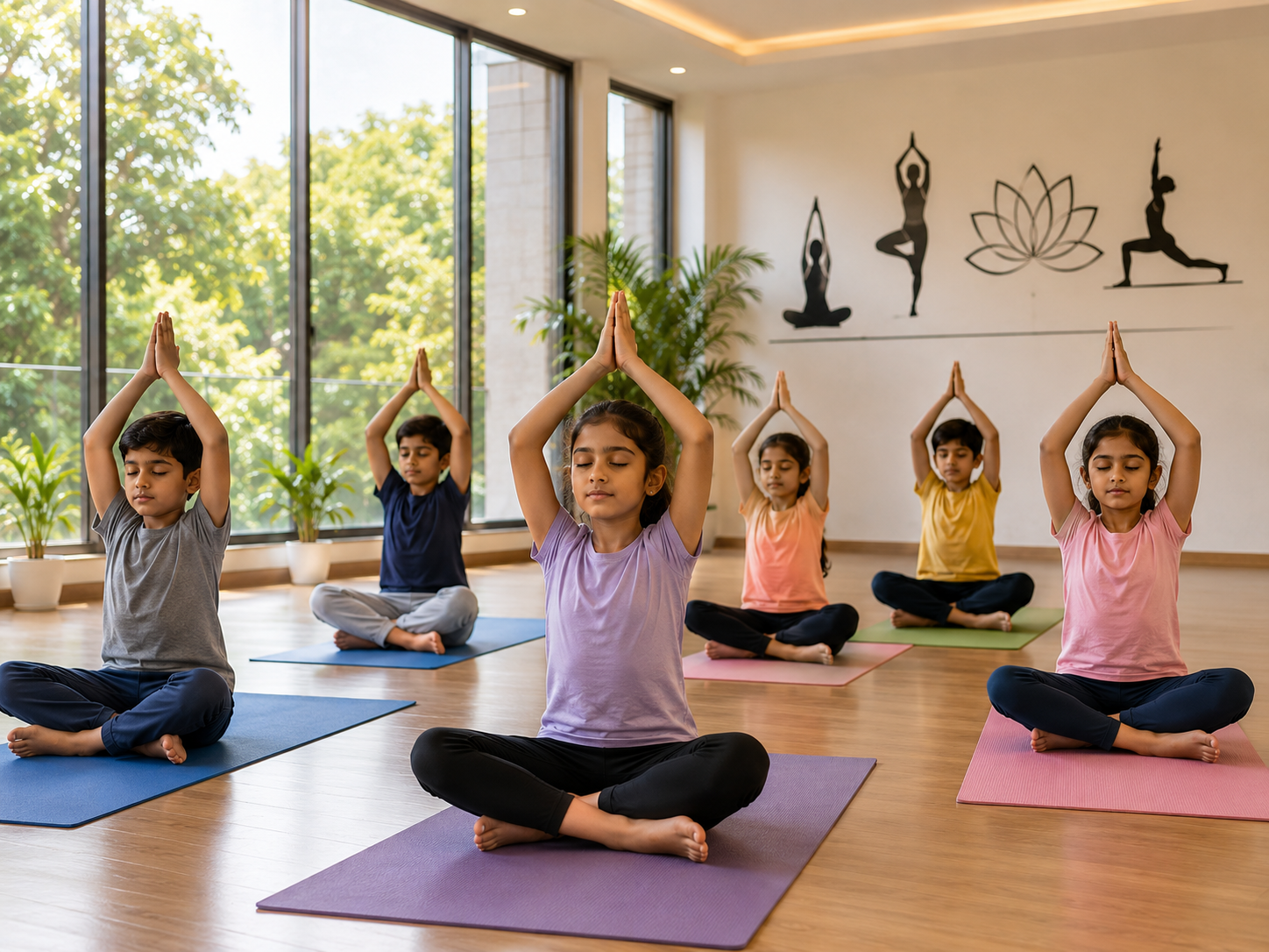 Yoga training at Kriya Sports Academy